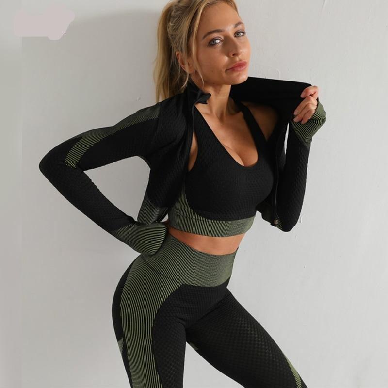 Women's - Compression Fit Sport Bras or Long Sleeves in Black or
