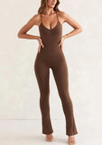 Sexy Backless Sport Suit Tight dance Yoga Set Fitness Jumpsuit Sportsw –  Amal Hantash Fitness