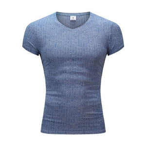 Slim Fit Striped T-shirts For Men