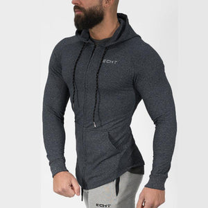 Sweats à capuche zippés 100 % coton pour homme