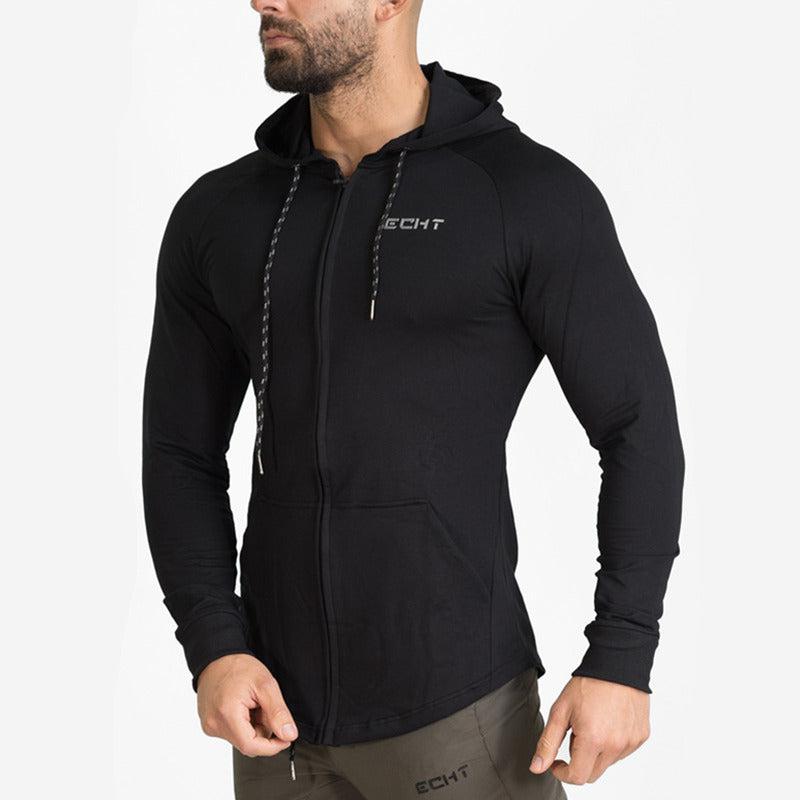 Sweats à capuche zippés 100 % coton pour homme