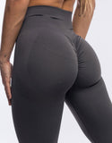 Seamless Yoga Set For Women: Open Back Sports Bra &  High Waist Scrunch Butt Leggings