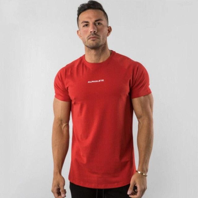 Oversized Gym Workout Cotton T-Shirts, Men's Bodybuilding Clothes