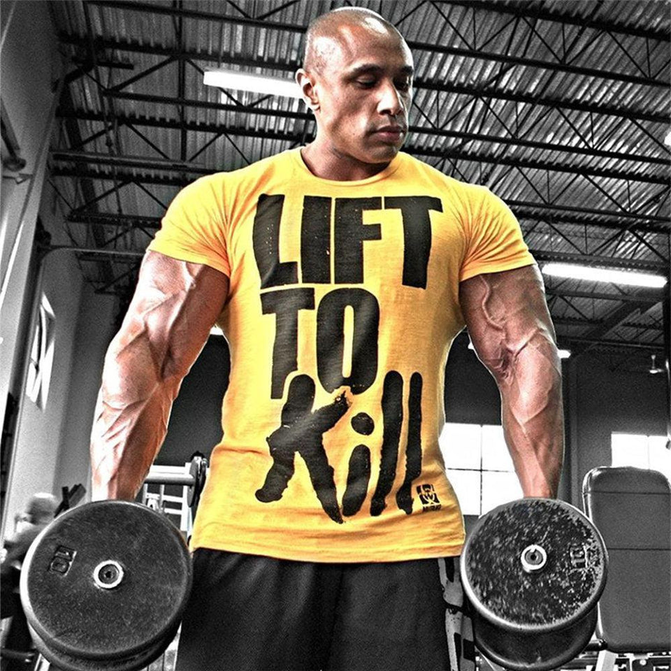 Men Casual Flex Bodybuilding T-shirt – Amal Hantash Fitness