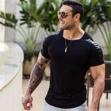 Men Compression Quick Dry Fitness & Bodybuilding T-shirt - Amal Hantash Fitness