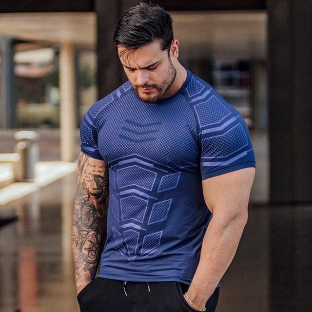 Tee shirt compression homme