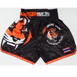 Pantalones cortos de lucha Muay Thai para hombre, cintura fruncida,  elásticos, pantalones cortos de boxeo para kickboxing