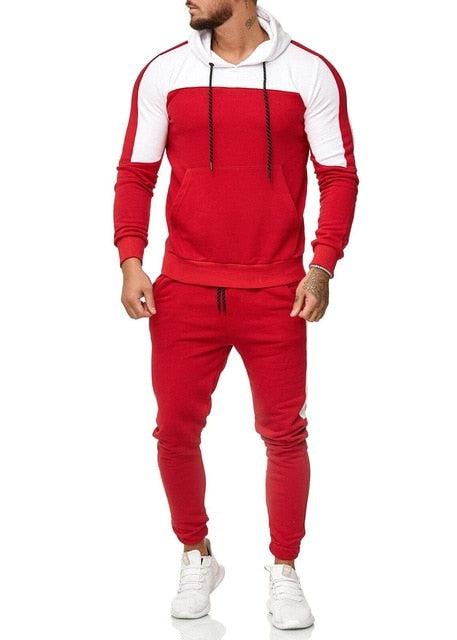 Fitsrus в Instagram: «🔥Men's Red Swoosh Zip Up Hoodie Sweatpants Set  $79.99 Link in BIO🛒»
