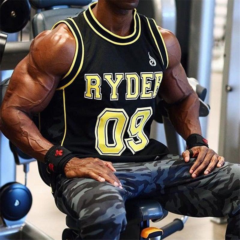 Ryder 09 Bodybuilding Sleeveless Tank Tops For Men, Camo