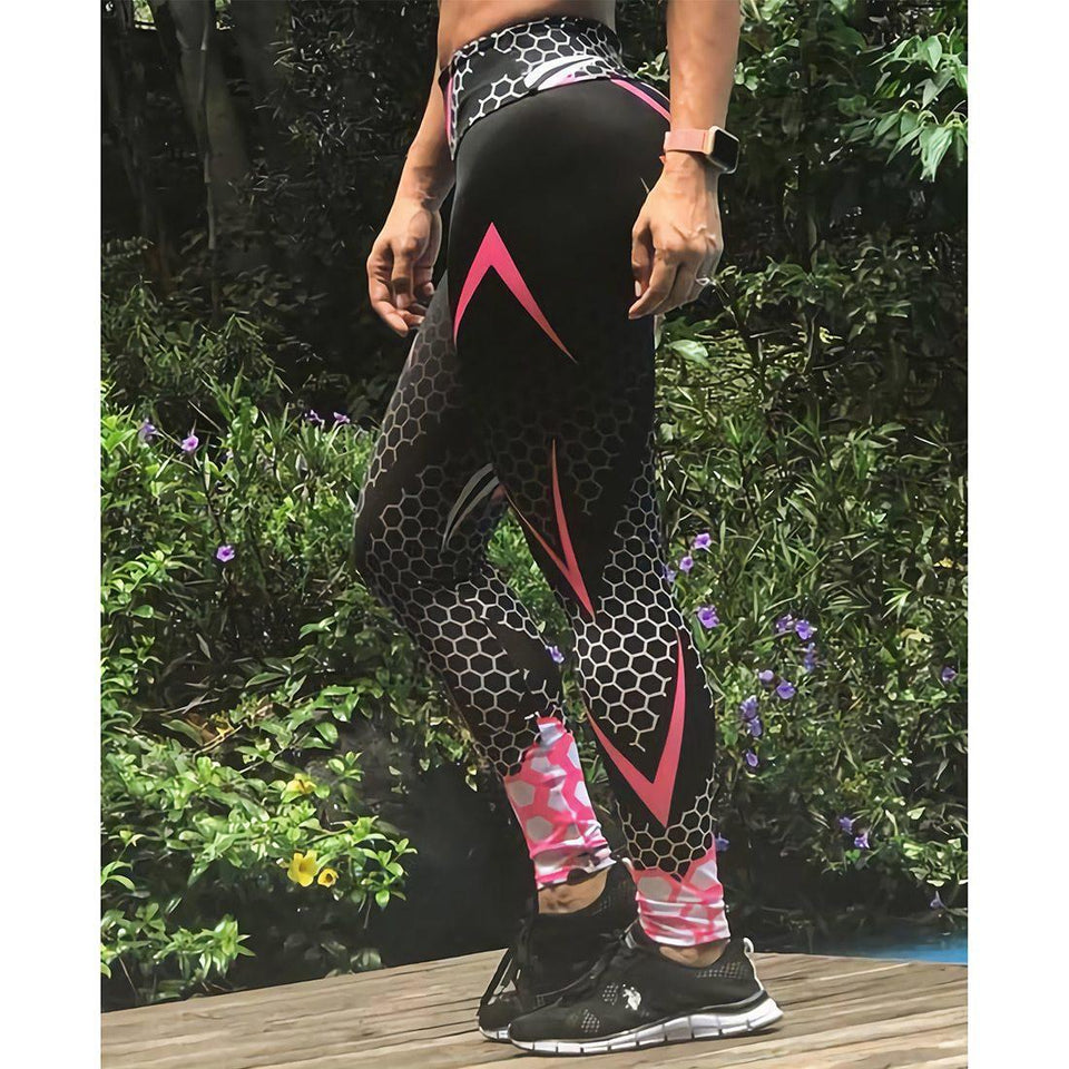 Sexy Yoga Leggings with Digital Print Pattern For Women