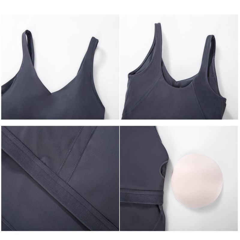 2 Decathlon Women's / Ladies Fitness Fitted Cropped Tank Tops with built-in  bra, Women's Fashion, Activewear on Carousell