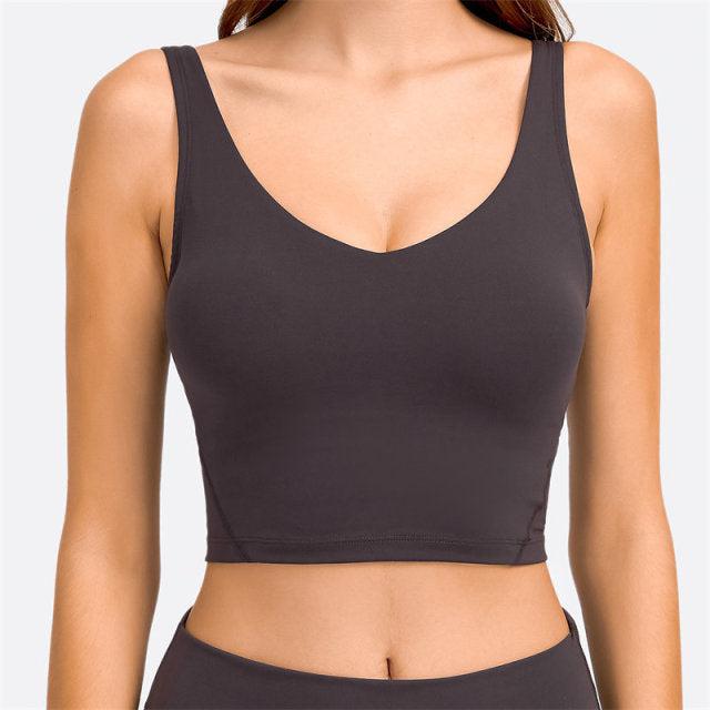 altiland Cropped Workout Tank Tops for Women with Built in Bra, Ribbed  Athletic Yoga Running Padded Racerback Sports Bra : : Clothing,  Shoes